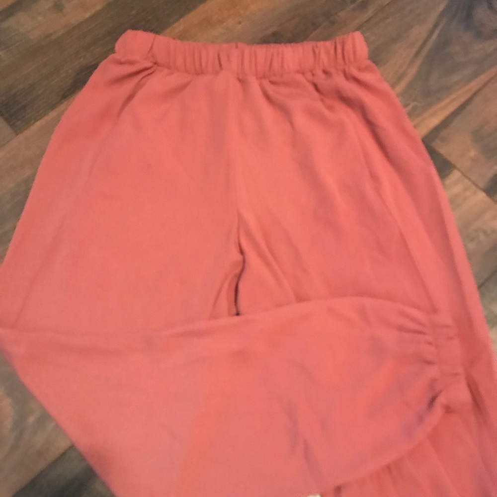 Pink jogger style pants